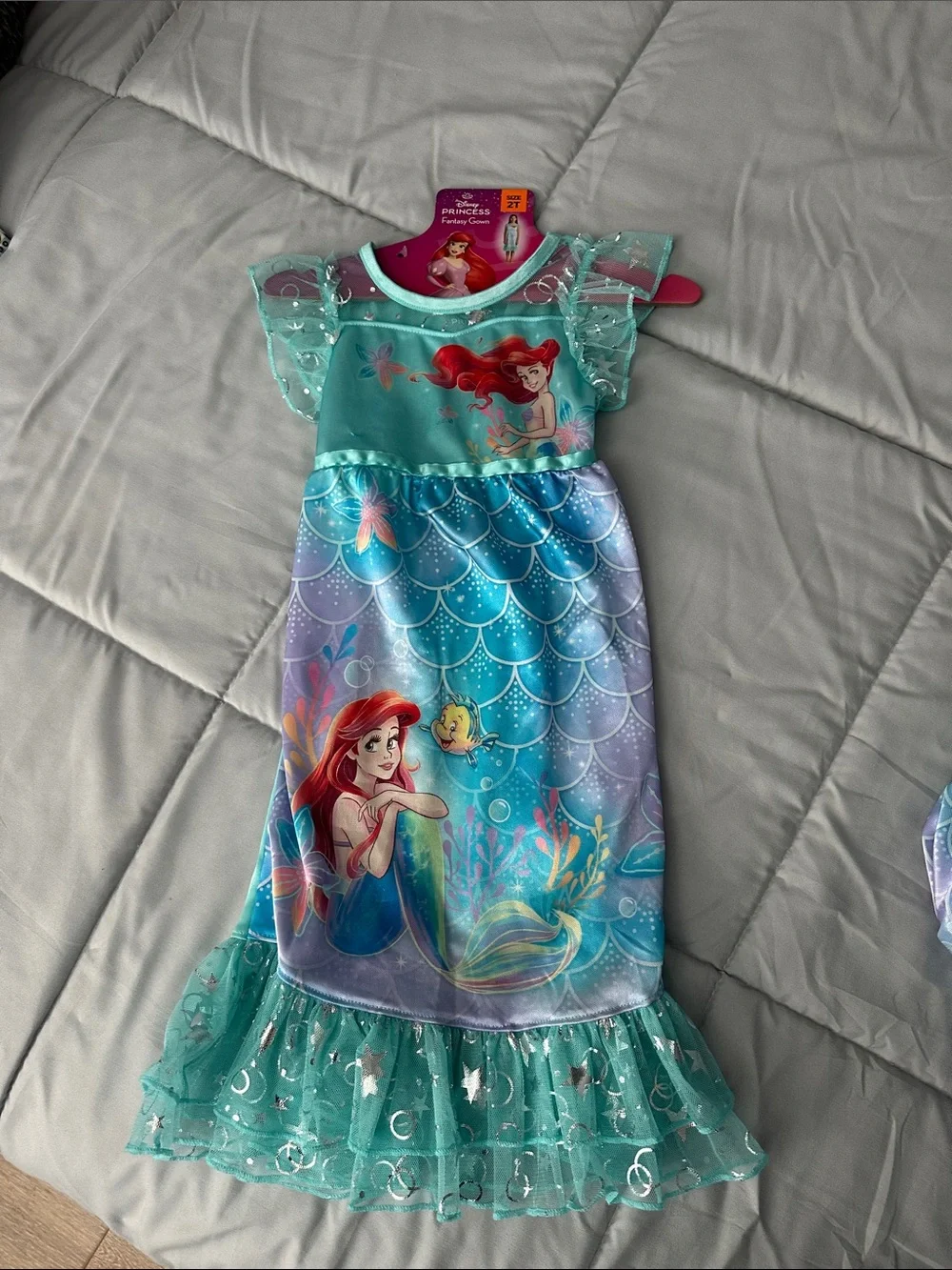 Disney Ariel Aqua and Purple Girls' Mermaid Nightgown